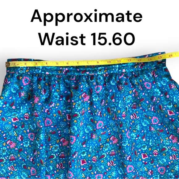 Vintage 70’s The Villager Vibrant Polyester Maxi Skirt Tagged 16 See Measurement - Picture 11 of 14